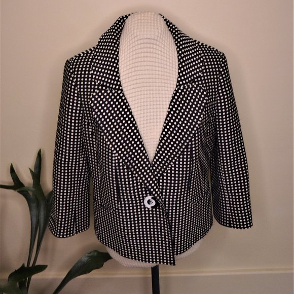 Tribal 3/4 Sleeve Lined Blazer - Picture 2 of 4